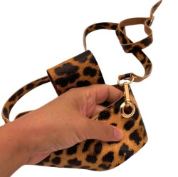 Angel Çanta Aksesuar Kapsül Model Leopar Renk Çanta Yapım Seti Light Gold Metalli - 4