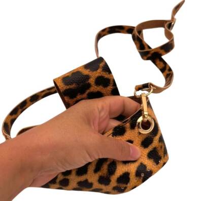 Angel Çanta Aksesuar Kapsül Model Leopar Renk Çanta Yapım Seti Light Gold Metalli - 4