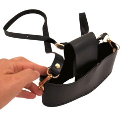 Angel Çanta Aksesuar Kapsül Model Siyah Renk Çanta Yapım Seti Light Gold Metalli - Angel Çanta Aksesuar