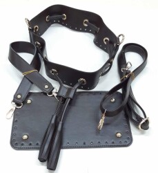 Angel Çanta Aksesuar Koyu Kahve Renk Torba Çanta Seti - Angel Çanta Aksesuar