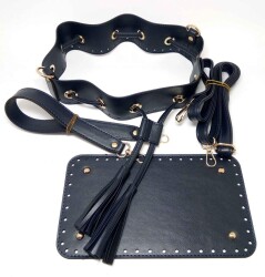 Angel Çanta Aksesuar Lacivert Renk Torba Çanta Seti - Angel Çanta Aksesuar