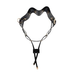 Angel Çanta Aksesuar Rugan Deri Torba Çanta Aparatı Siyah Renk - 3