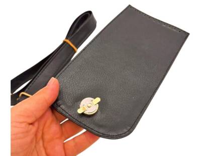 Angel Çanta Aksesuar Siyah Renk Button Model Çanta Yapım Seti Light Gold Metalli - 3