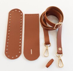 Angel Çanta Aksesuar Suni Deri Ahşap Düğmeli Mini Bag Cep Telefonu Seti Taba Renk Light Gold Metalli - 2