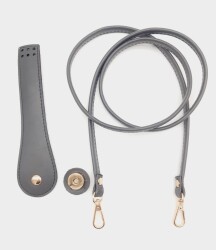 Angel Çanta Aksesuar Suni Deri Cep Telefonu Seti Dikişli Gri Renk Light Gold Metalli - Angel Çanta Aksesuar