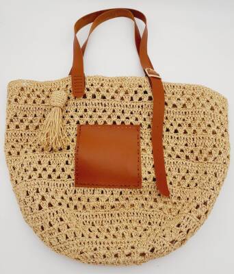 Angel Çanta Aksesuar Suni Deri Cepli Ayarlanabilir Çift Saplı Çanta Seti Taba Light Gold Metalli - 4