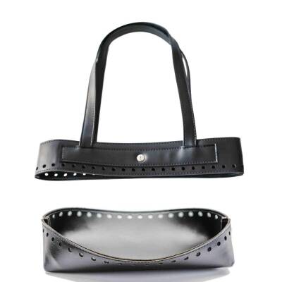 Angel Çanta Aksesuar Suni Deri İkili Çanta Aparatı Siyah Renk - 1