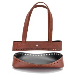 Angel Çanta Aksesuar Suni Deri İkili Çanta Aparatı Taba Renk - Angel Çanta Aksesuar