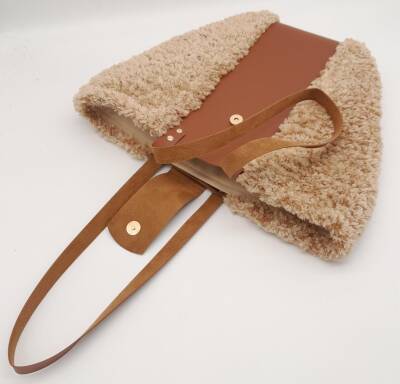 Angel Çanta Aksesuar Suni Deri Kova Model Bordo Renk Çanta Deri Seti Light Gold Metal - 7