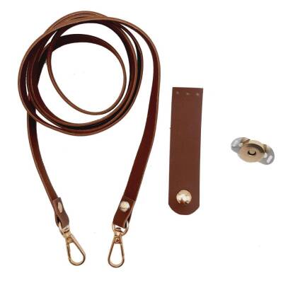 Angel Çanta Aksesuar Suni Deri Taba Cep Telefonu Seti Light Gold Metalli - 1