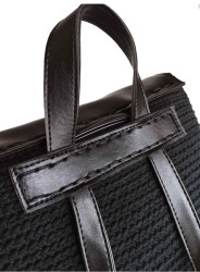 Angel Çanta Aksesuar Suni Deri Taba Renk Light Gold Metalli Sırt Çantası Seti - 5