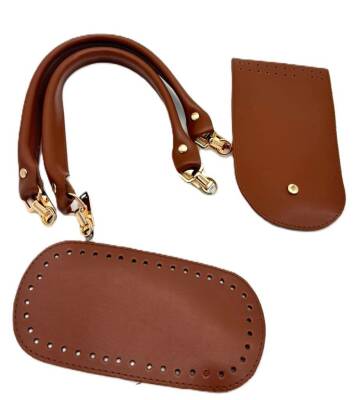 Angel Çanta Aksesuar Taba Kulpluklu Sap, Taban, Kapak Seti - 1