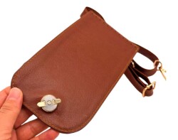 Angel Çanta Aksesuar Taba Renk Button Model Çanta Yapım Seti Light Gold Metalli - 4