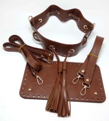 Angel Çanta Aksesuar Taba Renk Torba Çanta Seti - Angel Çanta Aksesuar