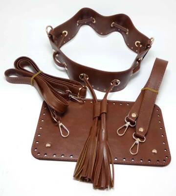 Angel Çanta Aksesuar Taba Renk Torba Çanta Seti - 1