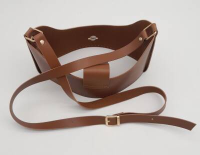 Angel Çanta Aksesuar Taba Suni Deri 120x2 cm Çanta Saplı Deri Seti Light Gold Metalli - 3