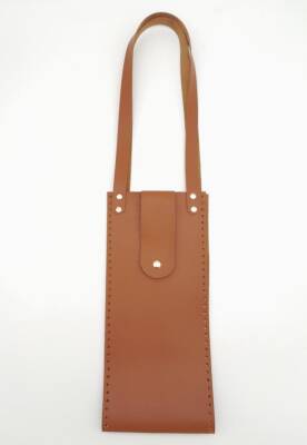 Angel Çanta Aksesuar Suni Deri Kova Model Taba Renk Çanta Deri Seti Light Gold Metal - 2