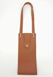 Angel Çanta Aksesuar Suni Deri Kova Model Taba Renk Çanta Deri Seti Light Gold Metal - 2