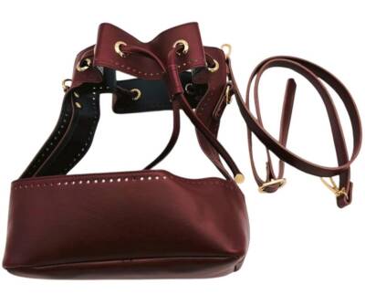 Angel Çanta Aksesuar Torba Model Çanta Yapım Aparatı Bordo Renk Light Gold Metalli - 4