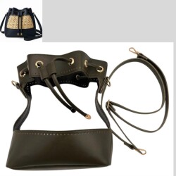 Angel Çanta Aksesuar Torba Model Çanta Yapım Aparatı Haki Renk Light Gold Metalli - Angel Çanta Aksesuar