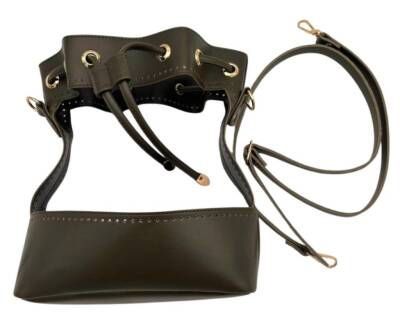 Angel Çanta Aksesuar Torba Model Çanta Yapım Aparatı Haki Renk Light Gold Metalli - 2