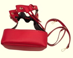 Angel Çanta Aksesuar Torba Model Çanta Yapım Aparatı Kırmızı Renk Light Gold Metalli - 2