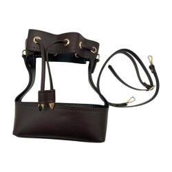 Angel Çanta Aksesuar Torba Model Çanta Yapım Aparatı Koyu Kahve Light Gold Metalli - 3