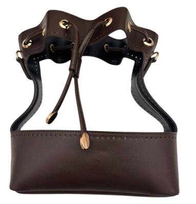 Angel Çanta Aksesuar Torba Model Çanta Yapım Aparatı Koyu Kahve Light Gold Metalli - 6