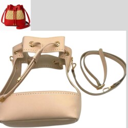 Angel Çanta Aksesuar Torba Model Çanta Yapım Aparatı Krem Renk Light Gold Metalli - Angel Çanta Aksesuar