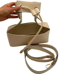 Angel Çanta Aksesuar Torba Model Çanta Yapım Aparatı Krem Renk Light Gold Metalli - 5