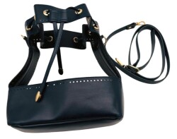 Angel Çanta Aksesuar Torba Model Çanta Yapım Aparatı Lacivert Renk Light Gold Metalli - 6