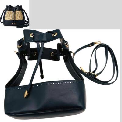 Angel Çanta Aksesuar Torba Model Çanta Yapım Aparatı Lacivert Renk Light Gold Metalli - 1