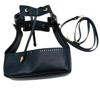 Angel Çanta Aksesuar Torba Model Çanta Yapım Aparatı Lacivert Renk Light Gold Metalli - 5