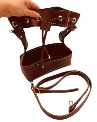 Angel Çanta Aksesuar Torba Model Çanta Yapım Aparatı Taba Renk Light Gold Metalli - 2