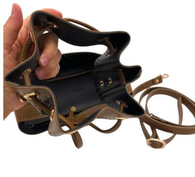 Angel Çanta Aksesuar Torba Model Çanta Yapım Aparatı Vizon Renk Light Gold Metalli - 2