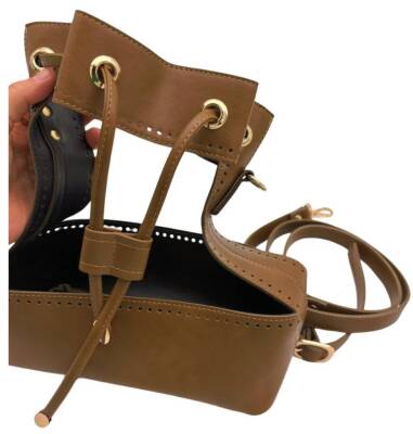 Angel Çanta Aksesuar Torba Model Çanta Yapım Aparatı Vizon Renk Light Gold Metalli - 5