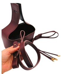 Angel Çanta Aksesuar Torba2 Model Çanta Yapım Aparatı Bordo Renk Light Gold Metalli - 4
