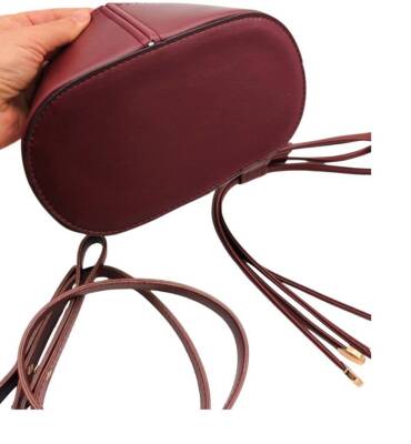 Angel Çanta Aksesuar Torba2 Model Çanta Yapım Aparatı Bordo Renk Light Gold Metalli - 2