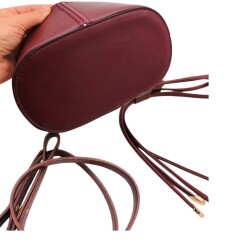 Angel Çanta Aksesuar Torba2 Model Çanta Yapım Aparatı Bordo Renk Light Gold Metalli - 2