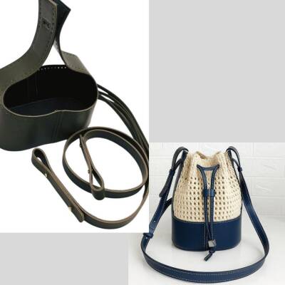 Angel Çanta Aksesuar Torba2 Model Çanta Yapım Aparatı Haki Renk Light Gold Metalli - 1