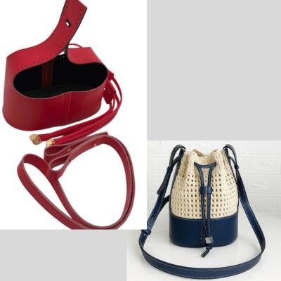 Angel Çanta Aksesuar Torba2 Model Çanta Yapım Aparatı Kırmızı Renk Light Gold Metalli - 1