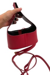 Angel Çanta Aksesuar Torba2 Model Çanta Yapım Aparatı Kırmızı Renk Light Gold Metalli - 3