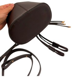 Angel Çanta Aksesuar Torba2 Model Çanta Yapım Aparatı Koyu Kahve Renk Light Gold Metalli - 2