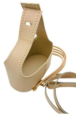 Angel Çanta Aksesuar Torba2 Model Çanta Yapım Aparatı Krem Renk Light Gold Metalli - 3