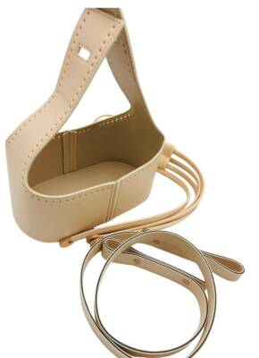 Angel Çanta Aksesuar Torba2 Model Çanta Yapım Aparatı Krem Renk Light Gold Metalli - 5