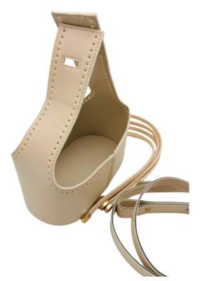 Angel Çanta Aksesuar Torba2 Model Çanta Yapım Aparatı Krem Renk Light Gold Metalli - 4