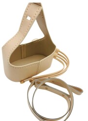 Angel Çanta Aksesuar Torba2 Model Çanta Yapım Aparatı Krem Renk Light Gold Metalli - 5
