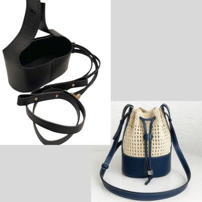 Angel Çanta Aksesuar Torba2 Model Çanta Yapım Aparatı Siyah Renk Light Gold Metalli - 1