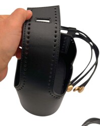 Angel Çanta Aksesuar Torba2 Model Çanta Yapım Aparatı Siyah Renk Light Gold Metalli - 5