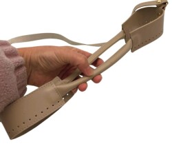 Angel Çanta Aksesuar Tutma Saplı Model Çanta Yapım Aparatı Bej Renk Light Gold Metalli - 4